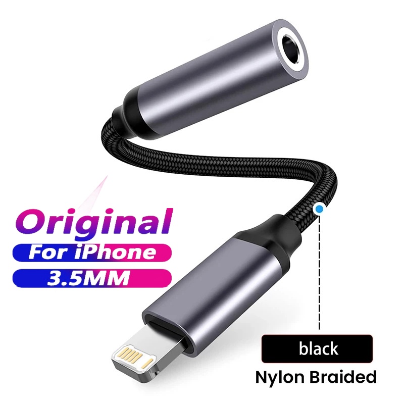 Wired Earphone Lightning - 3.5 مللي متر جاك كابل AUX