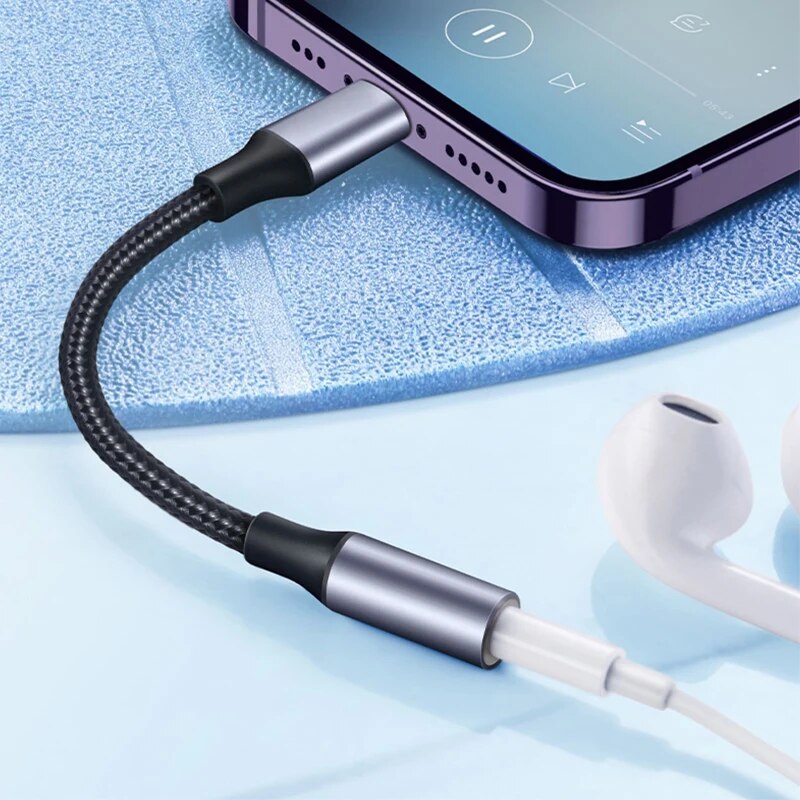 3.5 مللي متر جاك كابل AUX 8-Pi - مراجعة Wired Earphone Lightning وسعره