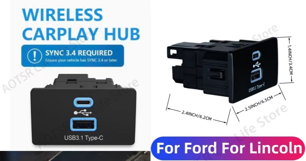 محول لاسلكي لـ CarPlay وAndroi - مراجعة Usb Hub Type C وسعره