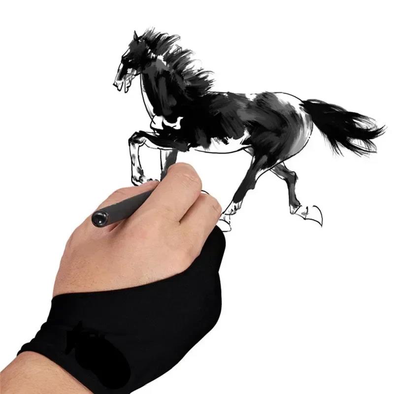 قفاز رسم مضاد للمس بإصبعين لرس - مراجعة Drawing Glove Artist وسعره